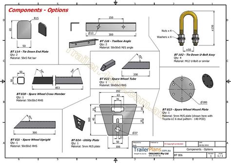 Box Trailer Plan - TRAILER PLANS - Plan~Build~Save | รถลาก