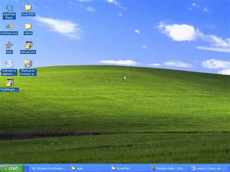 Windows XP: The Windows XP Desktop