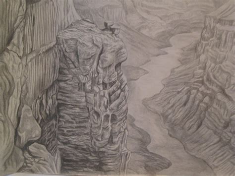 Grand Canyon Sketch at PaintingValley.com | Explore collection of Grand ...