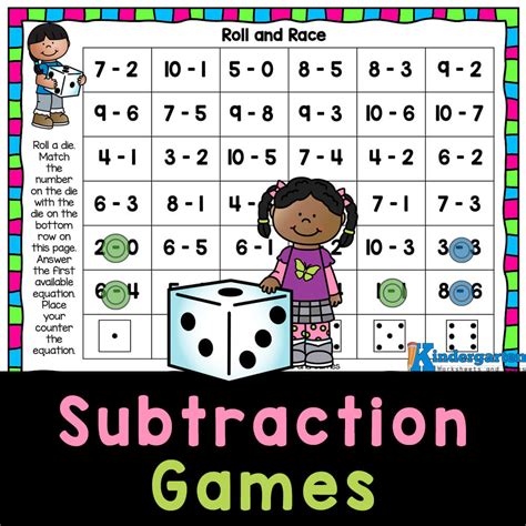 FREE Printable Subtraction Games for Kindergarten