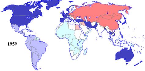 Cold War Global Map - Freddi Bernardina