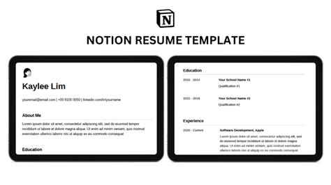 Notion Resume Template