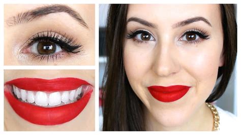 Dark Red Lipstick Makeup Looks - Mugeek Vidalondon