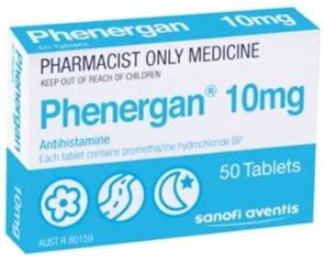 PHENERGAN Tablets 10mg 50s - Unichem Pharmacy Browns Bay