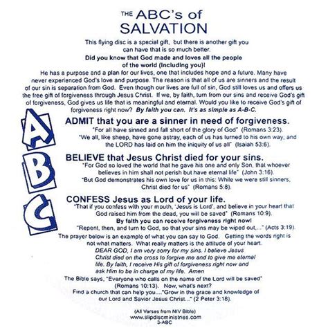 Printable Abc Of Salvation