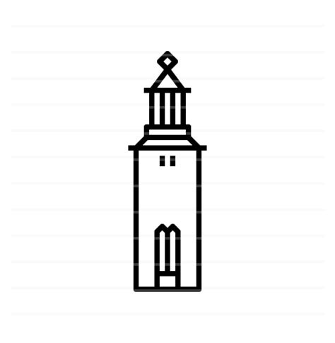 Stockholm – Sweden: City Hall (outline) - Landicons