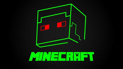 Minecraft Logo Wallpaper Creeper