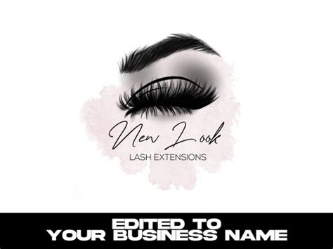 Stationery brow logo eyelashes logo lash logo design makeup logo makeup ...