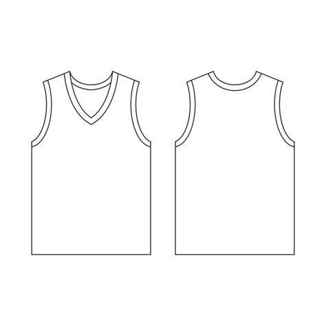 Template jersey basketball v-neck vector illustration flat design ...