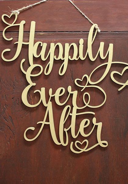 Happily Ever After Wood Sign | The Faded Clover