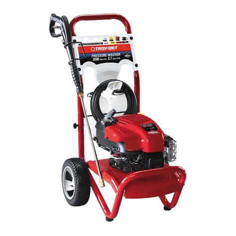 Troy-Bilt 3000 PSI 2.7-Gallon-GPM Water Gas Pressure Washer in the ...