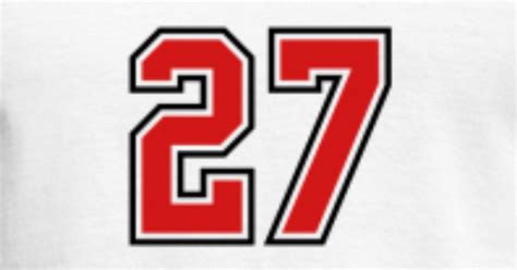 27 sports jersey football number Men's T-Shirt | Spreadshirt