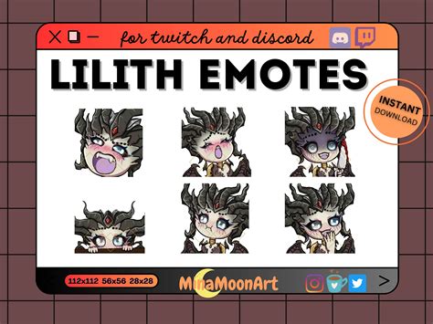 Diablo 4 Lilith Twitch Emotes, Diablo Lilith Emotes, Twitch Emotes ...