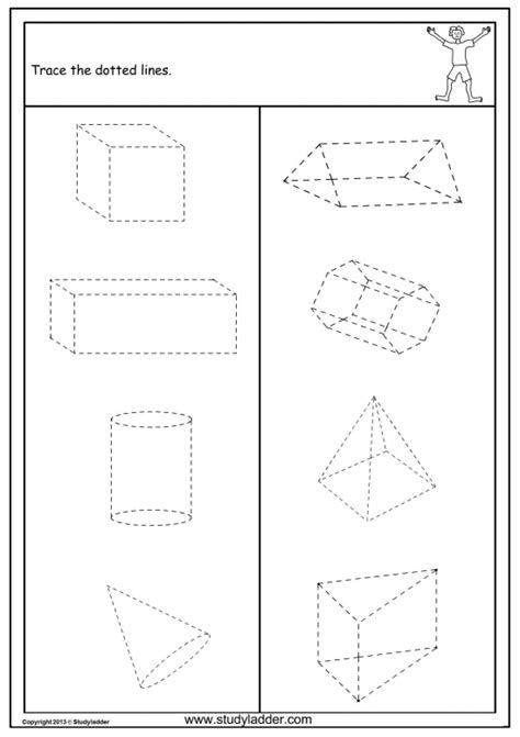 Free drawing 3d shapes worksheet, Download Free drawing 3d shapes ...