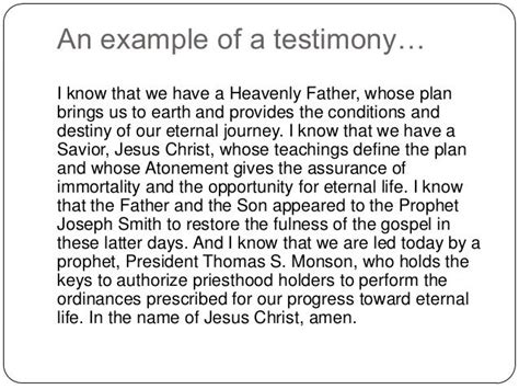 Testimony