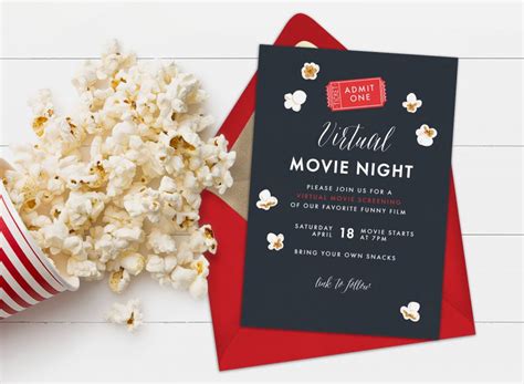 Movie Night Invitations