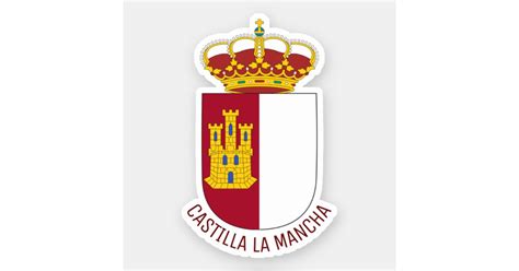 Castilla La Mancha coat of arms - Spain Sticker | Zazzle