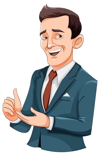 Business Man Cartoon Character Clipart – NBKomputer