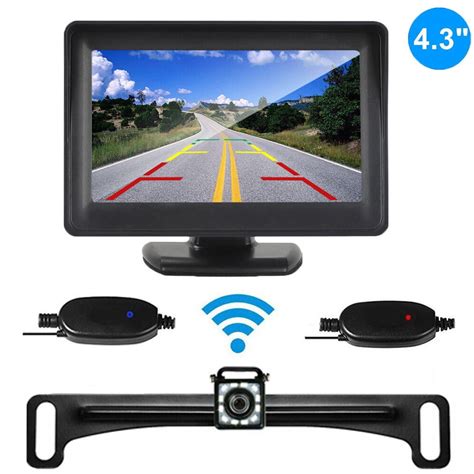 Wireless Car Backup Camera Rear View HD Parking System Night Vision+ 4. ...