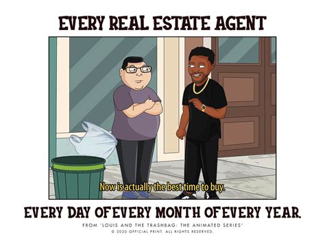 Realtor Real Estate Agent Humor Poster from 'Louis & The | Etsy