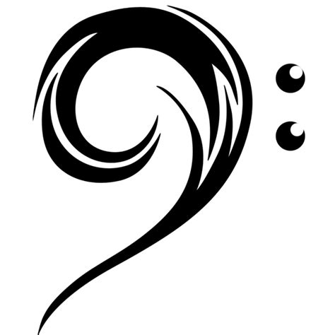 Bass Clef Tattoo - ClipArt Best