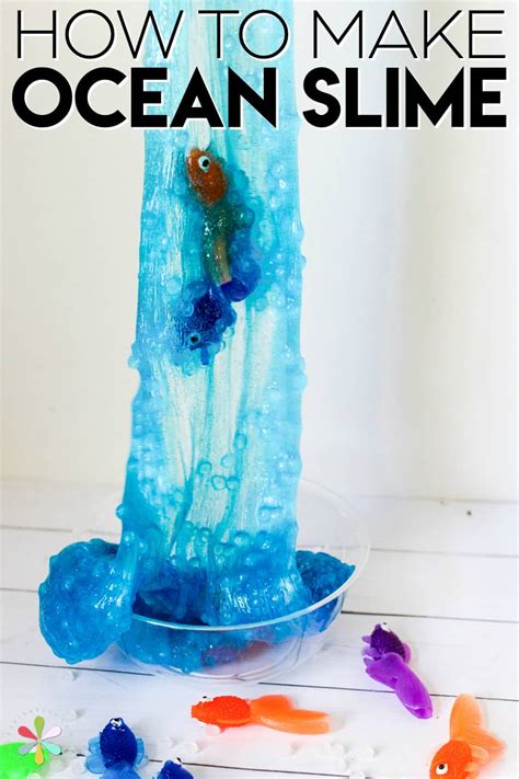 Ocean Slime Recipe: How to Make Ocean Blue Slime with Clear Glue