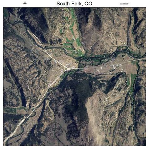 Aerial Photography Map of South Fork, CO Colorado