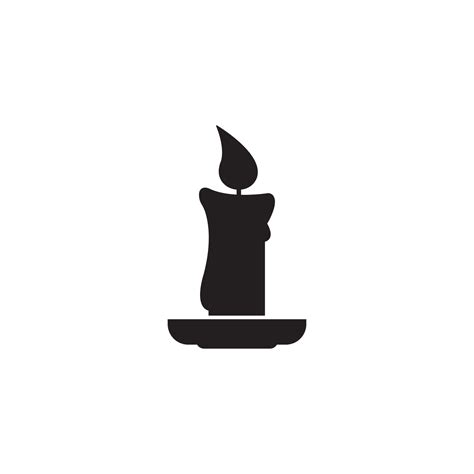 candle icon logo vector design 11922858 Vector Art at Vecteezy