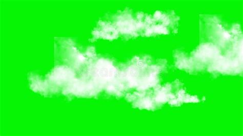 Green Screen Cloud Animation Realistic Concept Stock Video - Video of ...