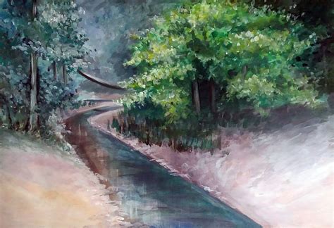 Forest landscapes (acrylic paintings)