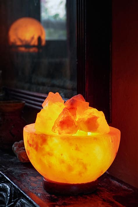 Himalayan Crystal Salt Lamp Bowl with Rocks - SOS Organics