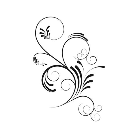 floral bouquet. Decorative composition . Black vector Illustration ...