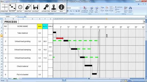 Marvelous Standard Work Chart Excel Template Simple Budget Spreadsheet