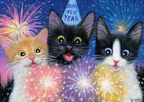 43 best Happy New Year Cats images on Pinterest | Baby kittens, Happy ...