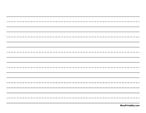 Printable Lined Paper A4 Landscape