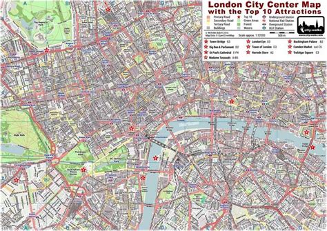 City Center London Map - Gillan Dianemarie