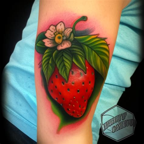 72 Strawberry Tattoo Ideas - TattooClue.com