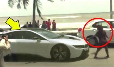 Spotted: Shah Rukh Khan attacked while driving new BMW i8 in Bandra ...