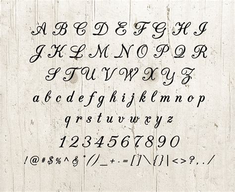 Cursive Calligraphy Fonts Alphabet