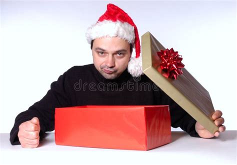 Disappointing present stock image. Image of xmas, dressed - 252987