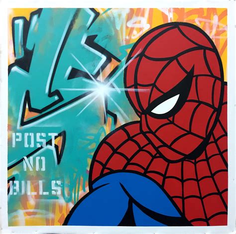 GRAFFITI ARTIST SEEN - "SPIDERMAN" Aerosol on Canvas | DirtyPilot