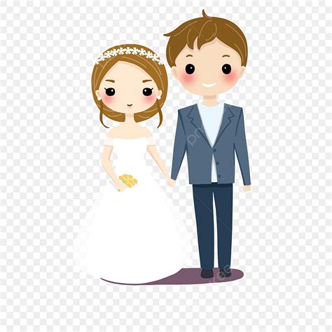 Wedding Suits PNG Picture, Wedding Cartoon Double Suit, Cartoon ...