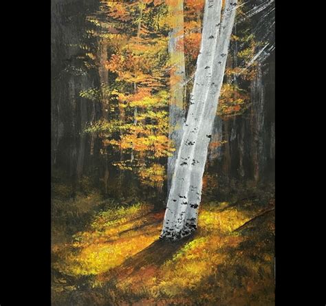 Enchanting Forest Acrylic Painting