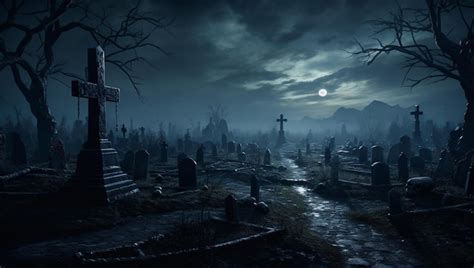 Tomb dark spooky fear cemetery sky gothic cross graveyard scary death ...