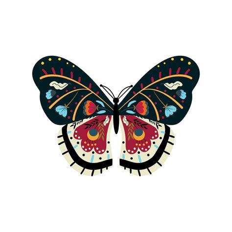 Butterflies and with Pattern 15007335 Vector Art at Vecteezy