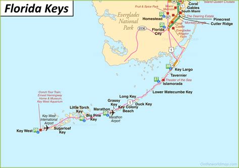 Map Of Florida And Keys - Florida Beach Map