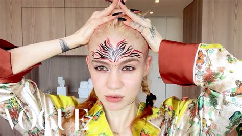 Grimes’s Pregnancy Skincare & Psychedelic Makeup Routine | Beauty ...