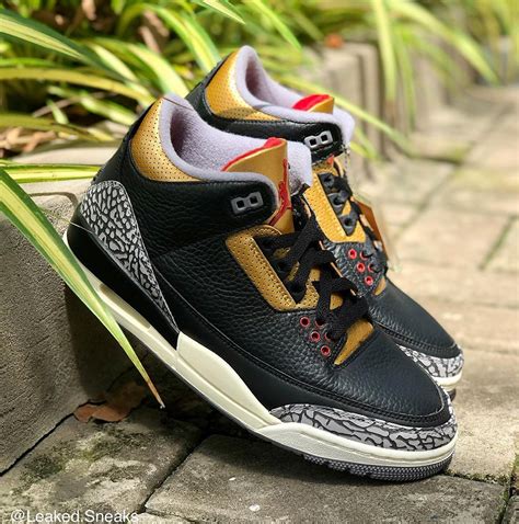 Air Jordan 3 "Black Cement Gold" Release Date | SneakerNews.com