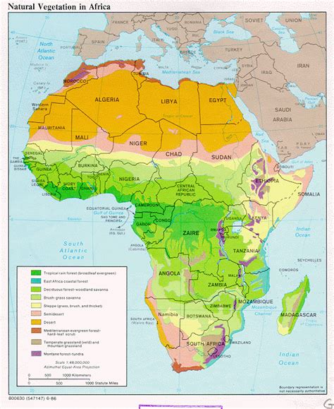 Simple Climate Map Of Africa