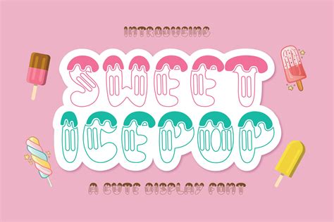 Sweet Ice Pop Font By Goodmoodtype · Creative Fabrica